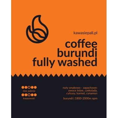 kawa burundi fully washed - puszka 120g